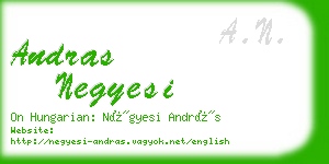 andras negyesi business card